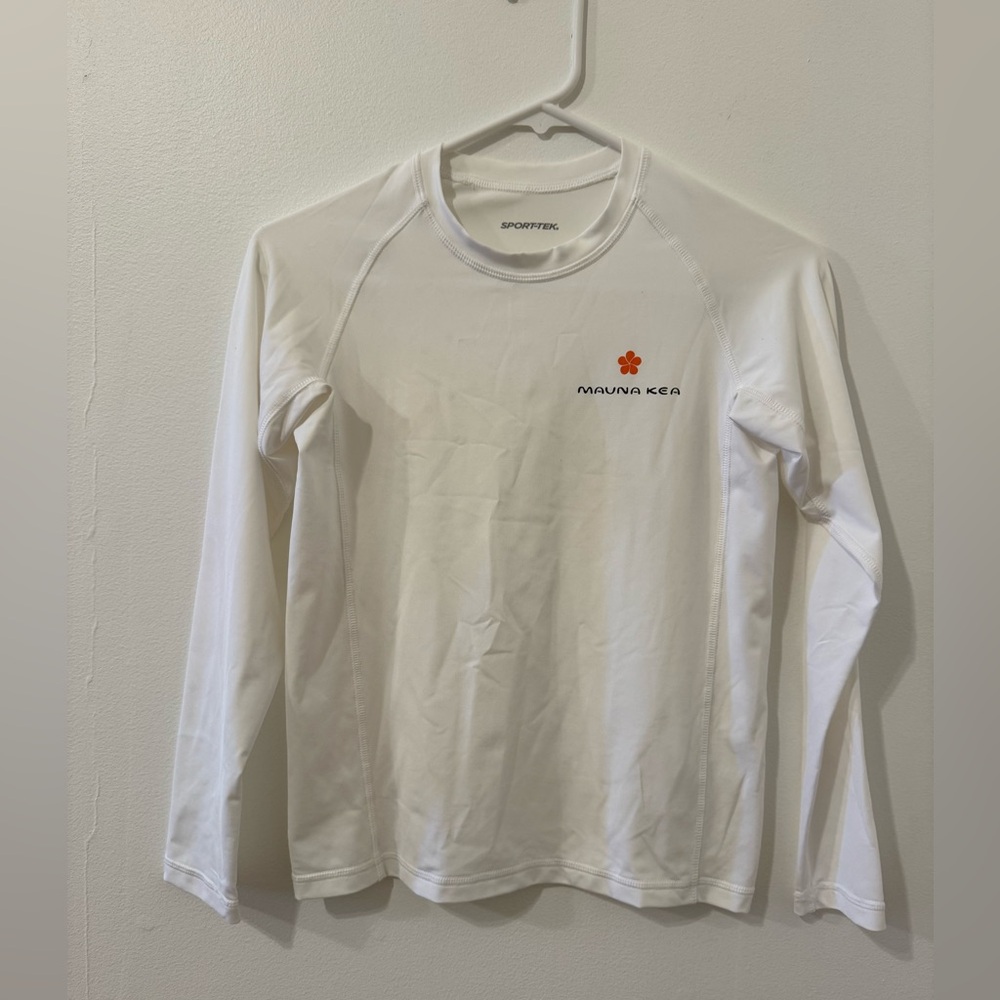 MAUNA KEA RESORT Sport-Tek White Long Sleeve Rash Guard Size S